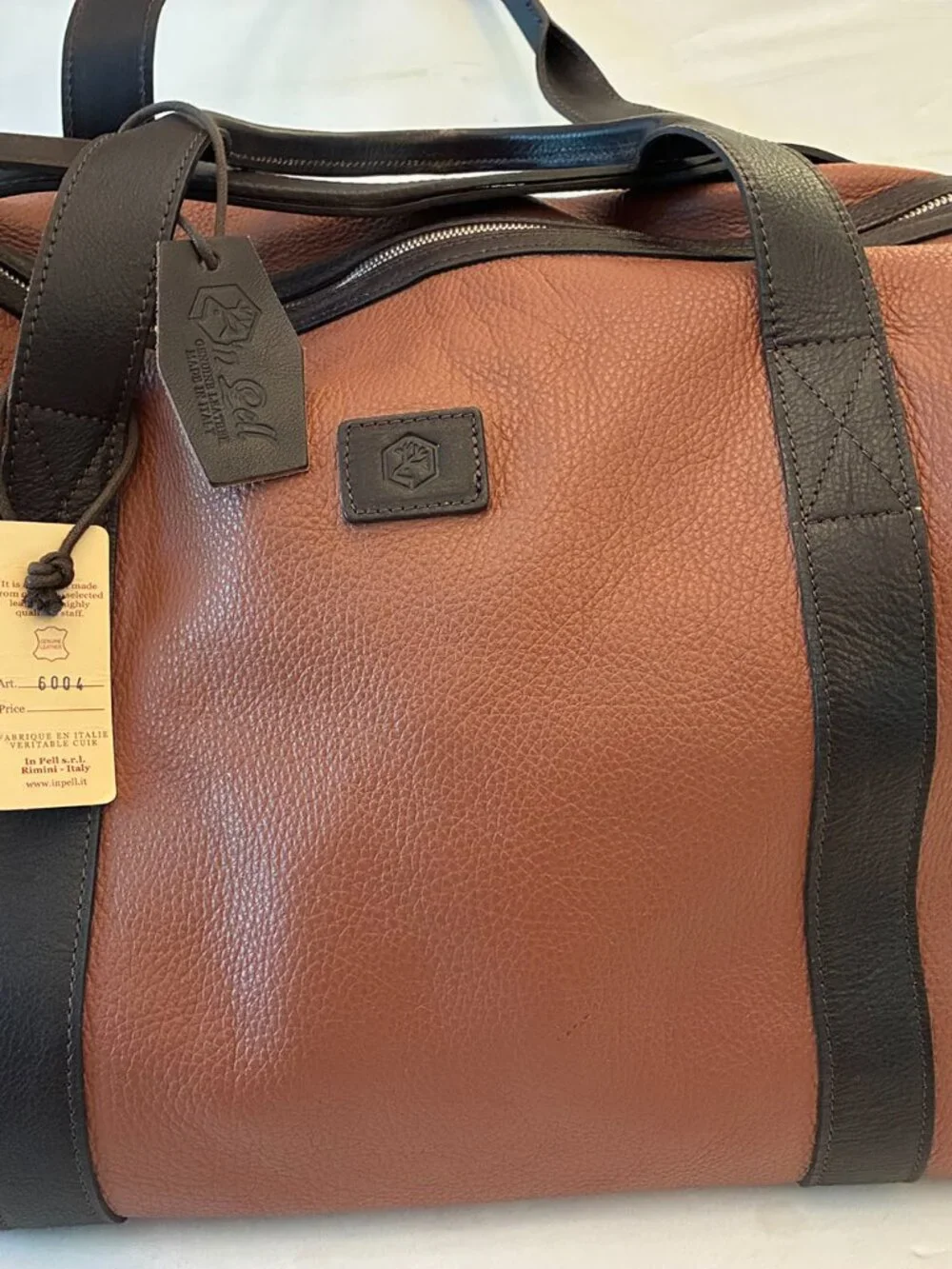 Valentina / Pelle Leather Duffle Bag, Made in Italy
